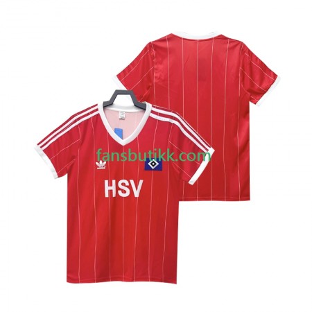 Fotballdrakt Hamburger SV 1983 1984Mens Retro Bortetrøye Kortermet